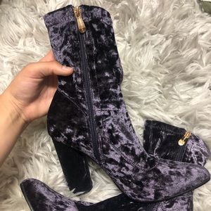 BOGO crushed velvet boots